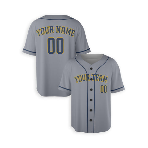 Personalized Milwaukee Fan Gray Baseball Jersey – Alternate Style Custom Name & Number