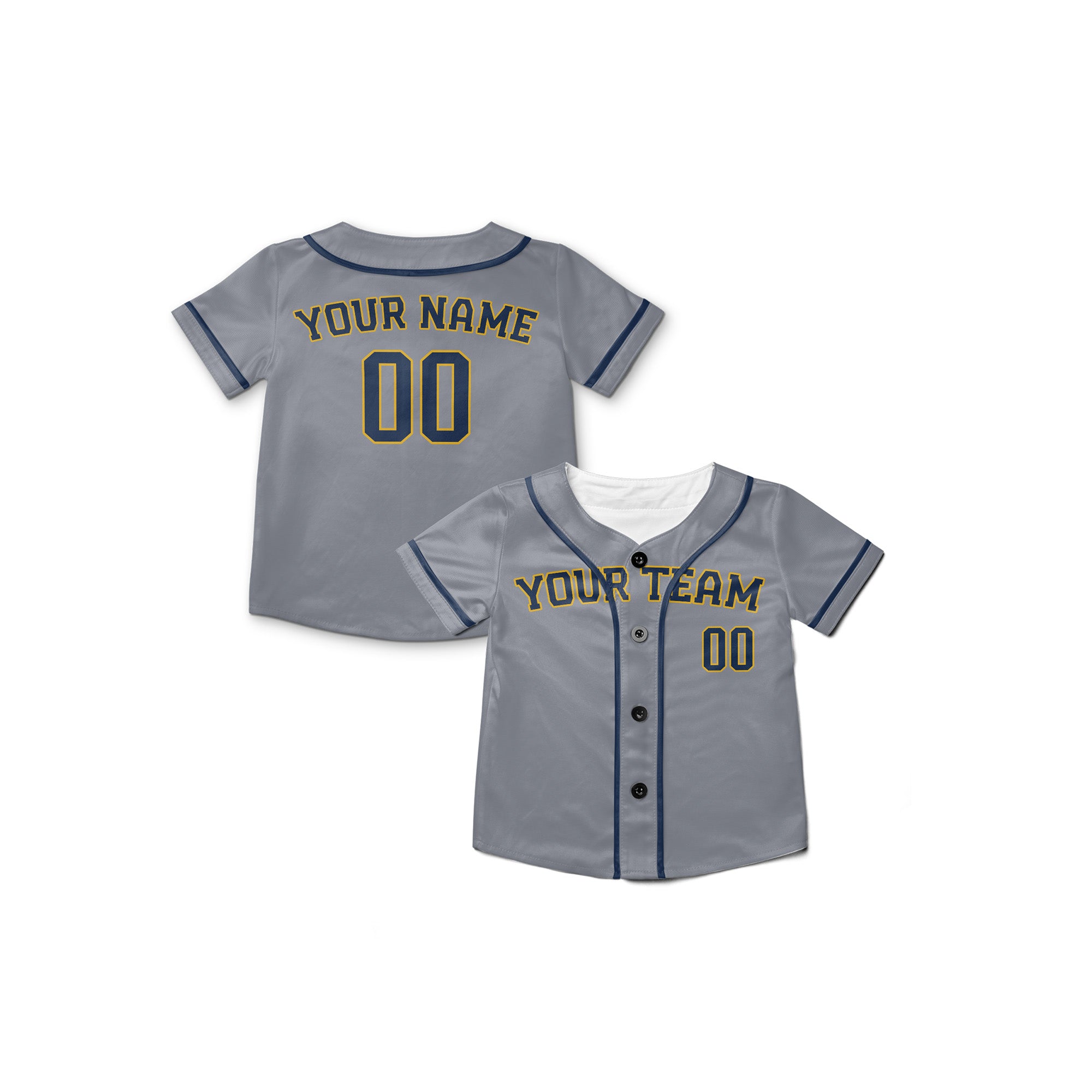 Personalized Milwaukee Fan Gray Baseball Jersey – Alternate Style Custom Name & Number
