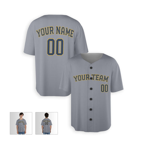 Personalized Milwaukee Fan Gray Baseball Jersey – Alternate Style Custom Name & Number