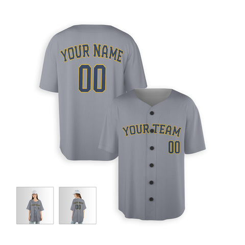 Personalized Milwaukee Fan Gray Baseball Jersey – Alternate Style Custom Name & Number