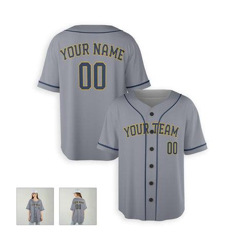 Personalized Milwaukee Fan Gray Baseball Jersey – Alternate Style Custom Name & Number