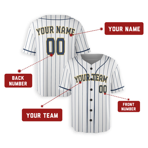 Personalized Milwaukee Fan White Baseball Jersey – Alternate Style Custom Name & Number