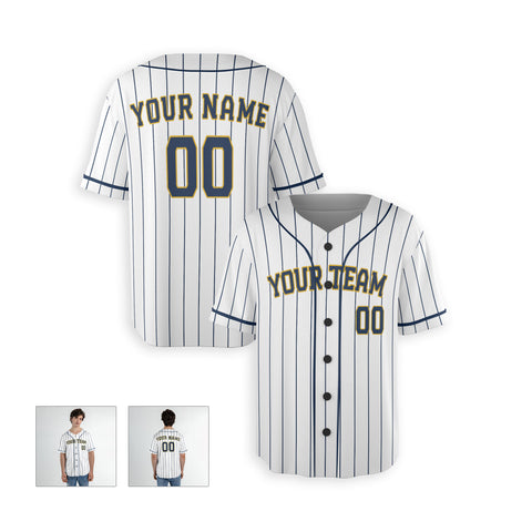 Personalized Milwaukee Fan White Baseball Jersey – Alternate Style Custom Name & Number