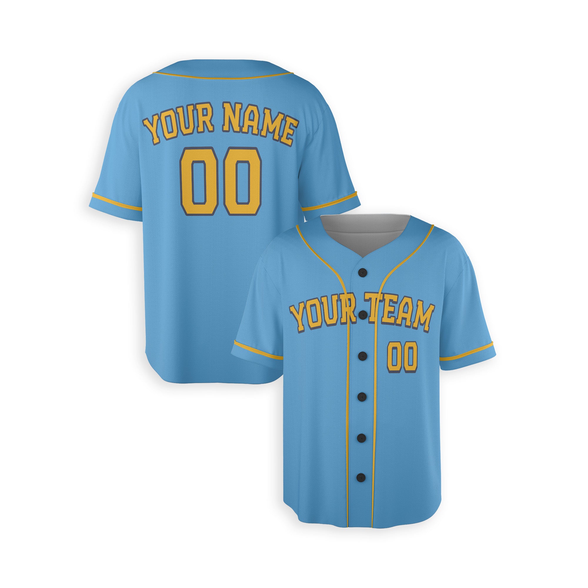 Personalized Milwaukee Fan Sky Blue Baseball Jersey – City Style Custom Name & Number