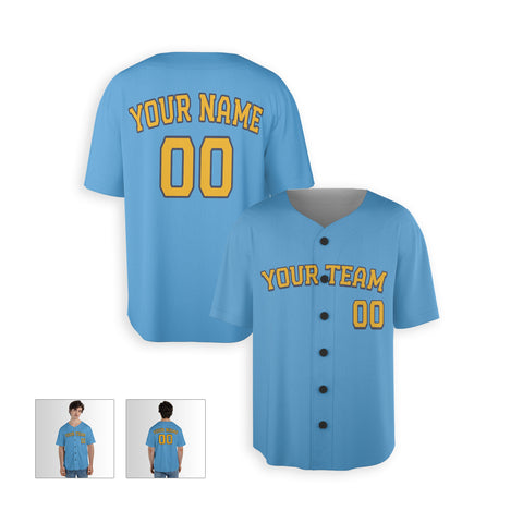 Personalized Milwaukee Fan Sky Blue Baseball Jersey – City Style Custom Name & Number