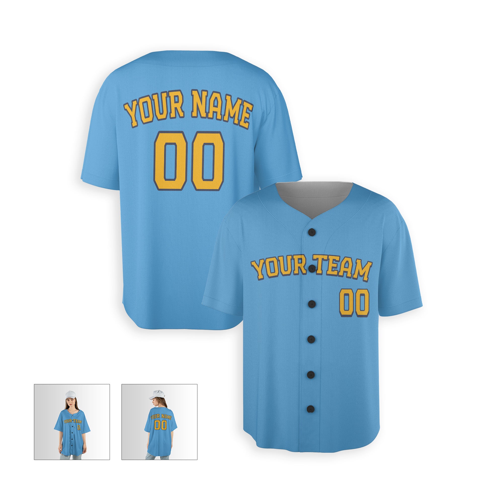 Personalized Milwaukee Fan Sky Blue Baseball Jersey – City Style Custom Name & Number