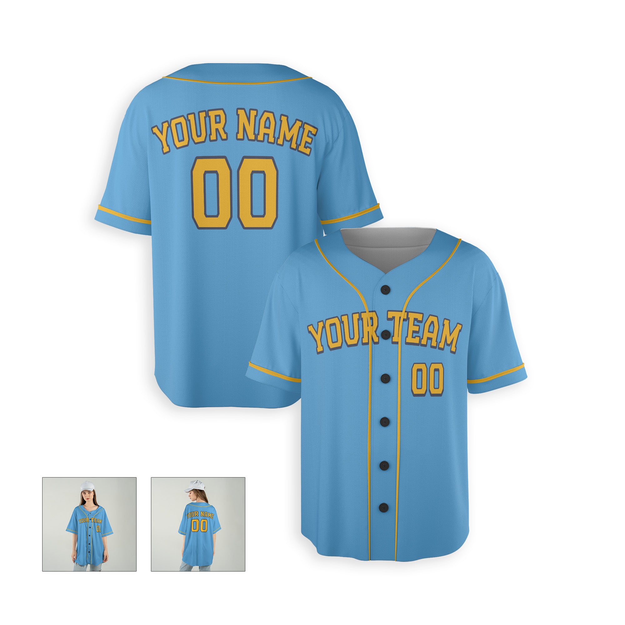 Personalized Milwaukee Fan Sky Blue Baseball Jersey – City Style Custom Name & Number