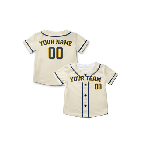Personalized Milwaukee Fan Cream Baseball Jersey – Home Style Custom Name & Number