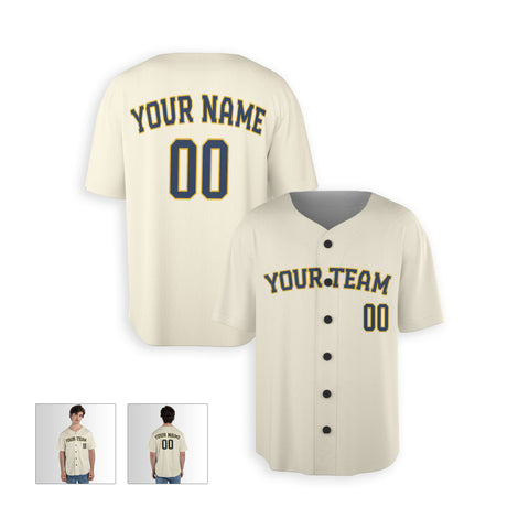 Personalized Milwaukee Fan Cream Baseball Jersey – Home Style Custom Name & Number