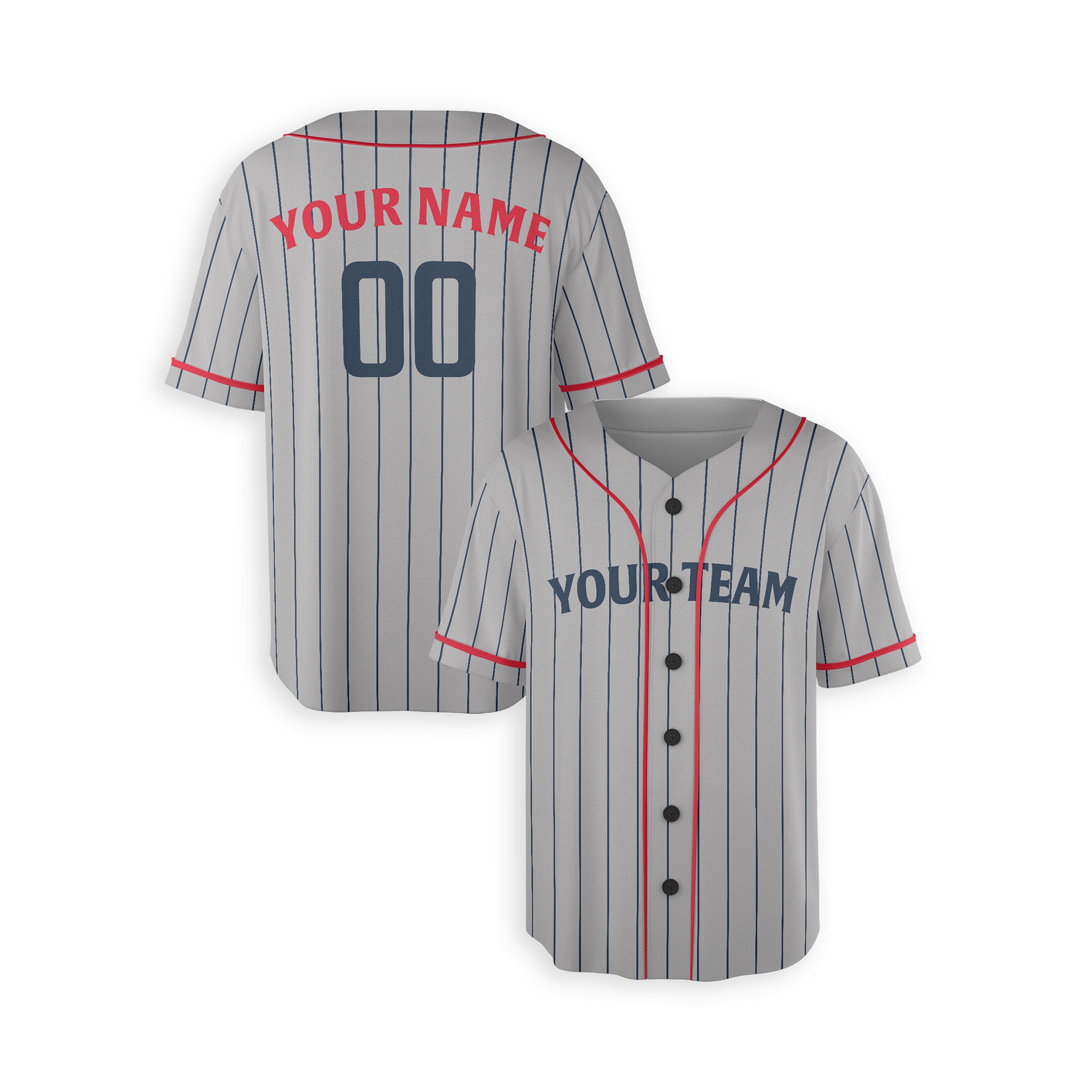 Personalized Minnesota Fan Gray Baseball Jersey – Road Style Custom Name & Number