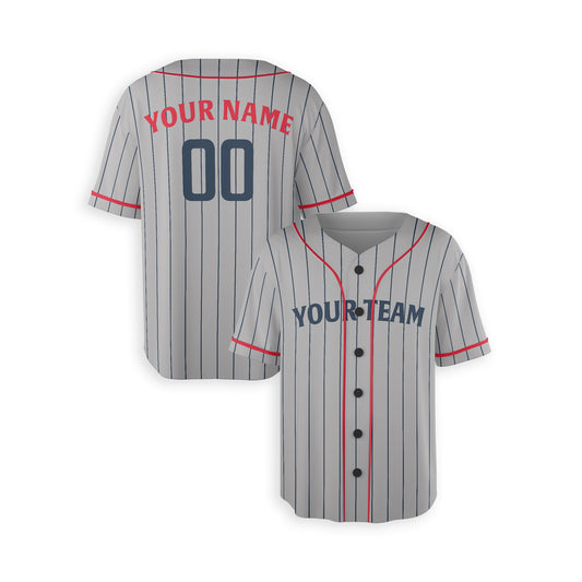 Personalized Minnesota Fan Gray Baseball Jersey – Road Style Custom Name & Number