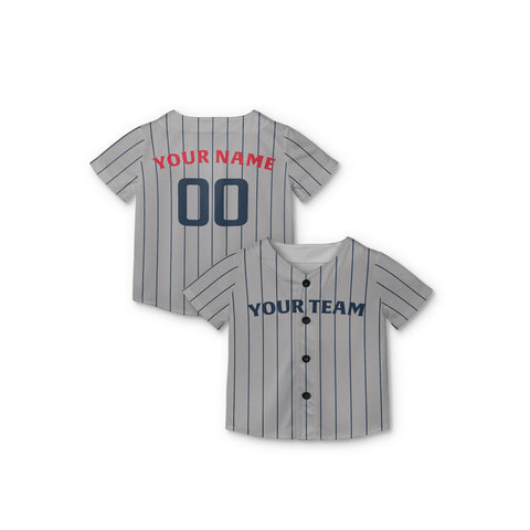 Personalized Minnesota Fan Gray Baseball Jersey – Road Style Custom Name & Number