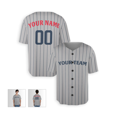 Personalized Minnesota Fan Gray Baseball Jersey – Road Style Custom Name & Number