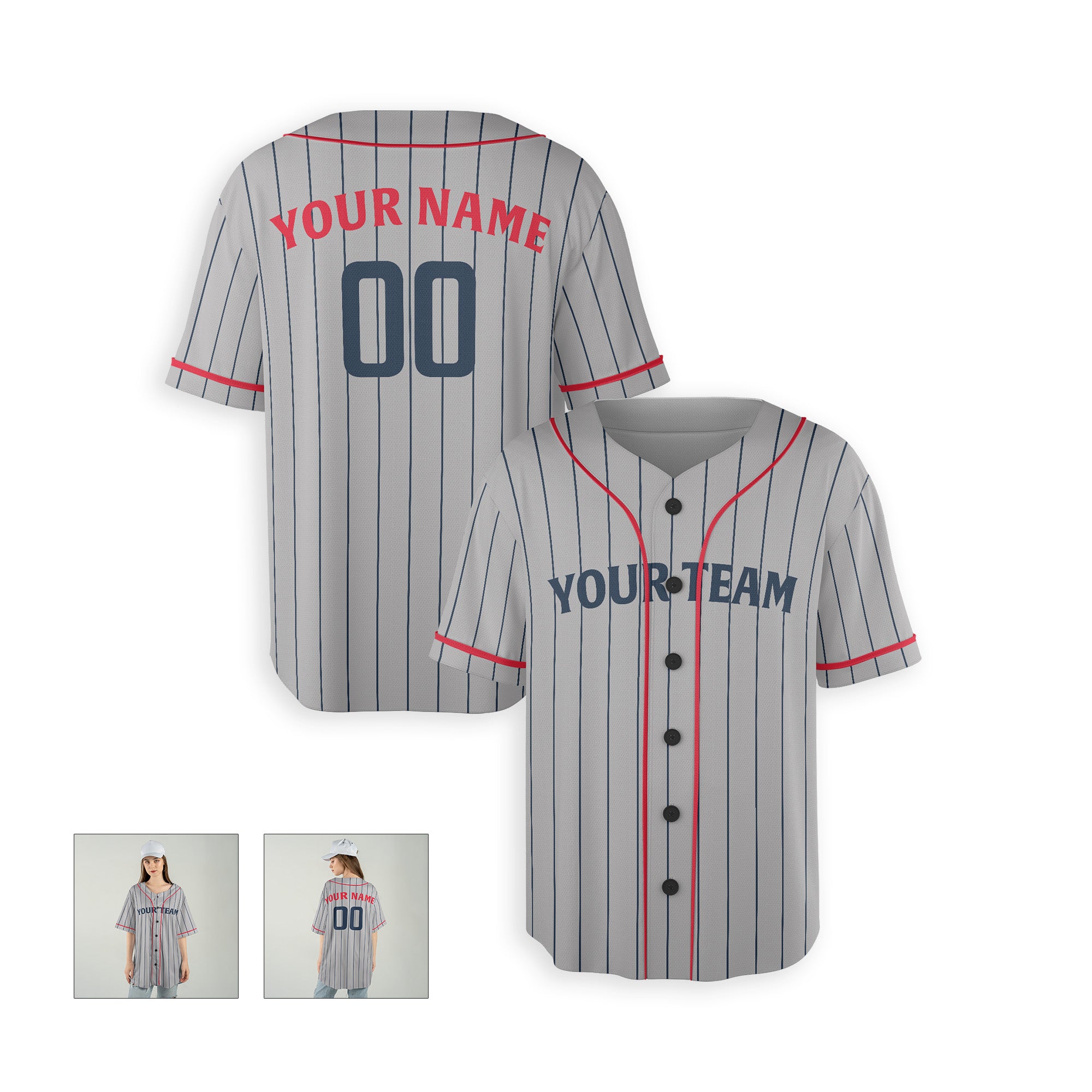 Personalized Minnesota Fan Gray Baseball Jersey – Road Style Custom Name & Number