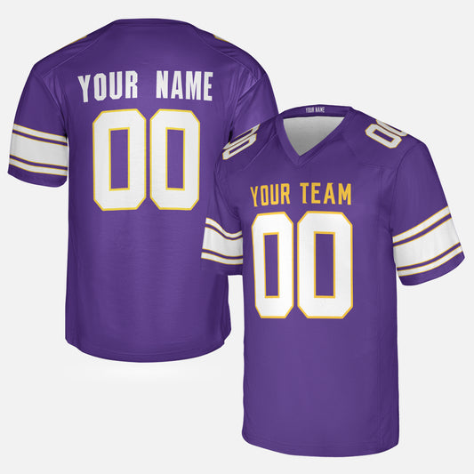 Personalized Minnesota Fan Purple Football Jersey – Classic Style Custom Name & Number