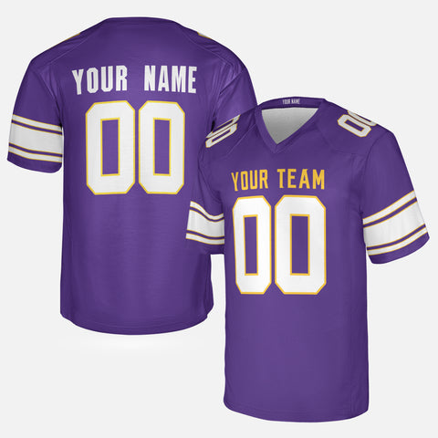 Personalized Minnesota Fan Purple Football Jersey – Classic Style Custom Name & Number