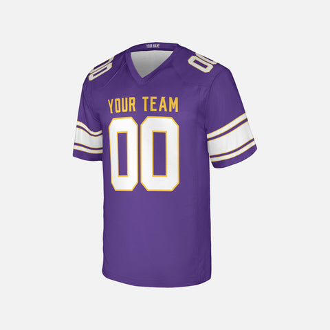 Personalized Minnesota Fan Purple Football Jersey – Classic Style Custom Name & Number