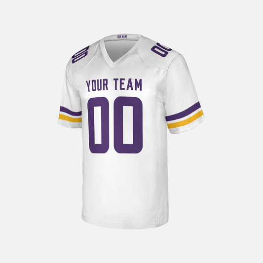Personalized Minnesota Fan White Football Jersey – Custom Name & Number