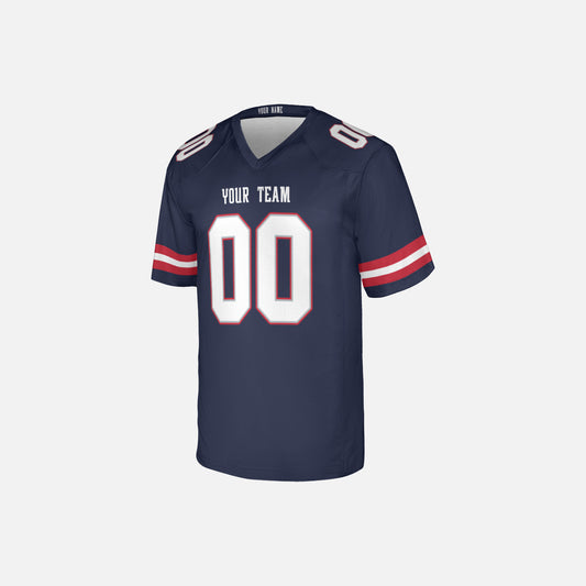 Personalized New England Fan Navy Football Jersey – Alternate Style Custom Name & Number