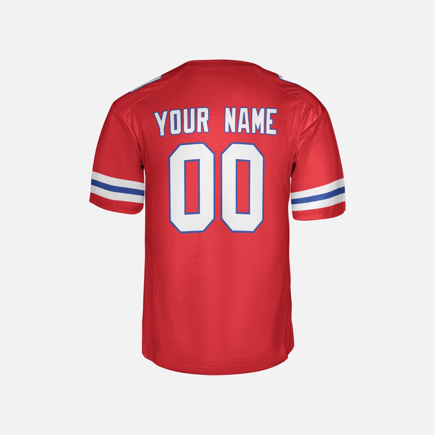 Personalized New England Fan Red Football Jersey – Alternate Style Custom Name & Number