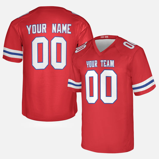 Personalized New England Fan Red Football Jersey – Alternate Style Custom Name & Number