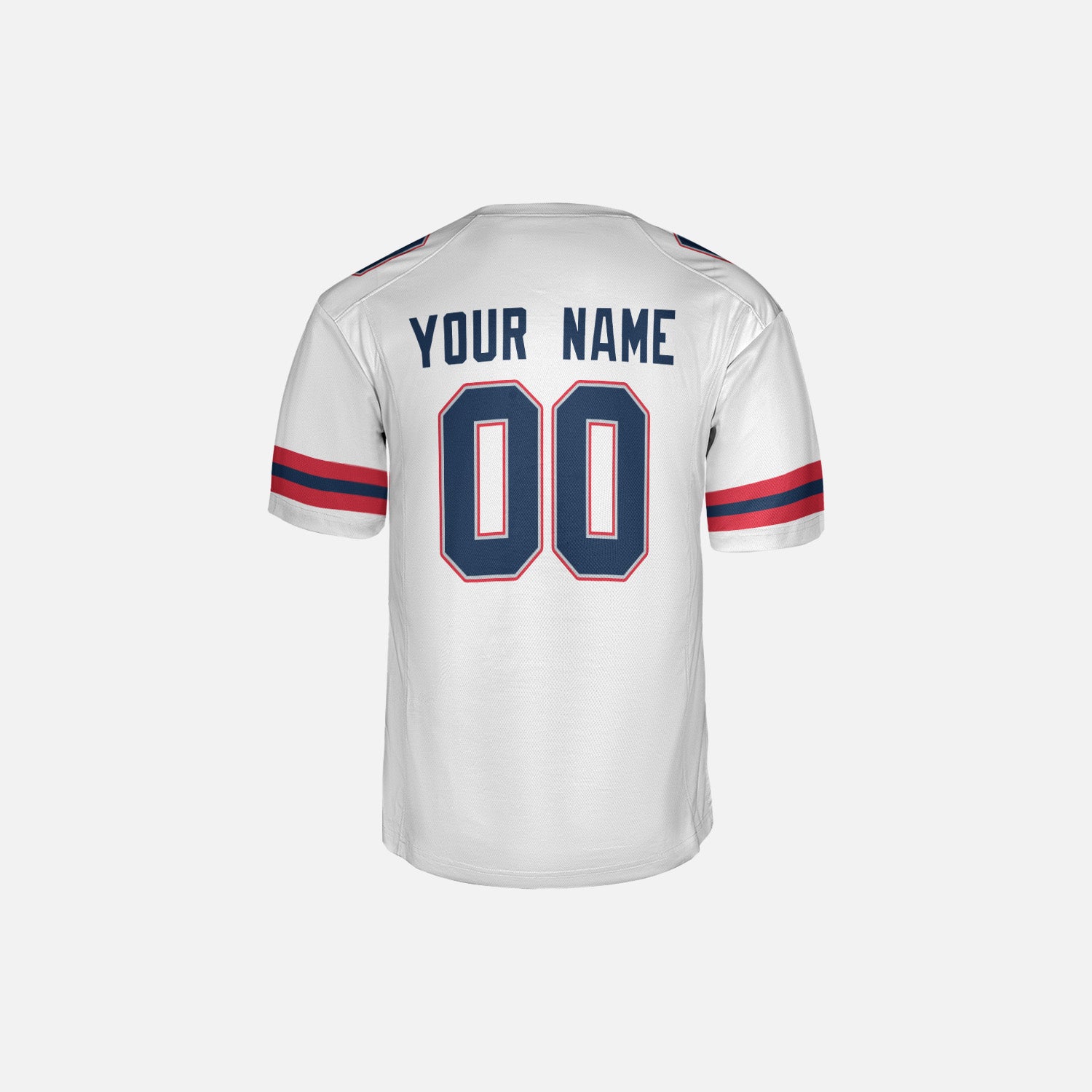 Personalized New England Fan White Football Jersey – Alternate Style Custom Name & Number