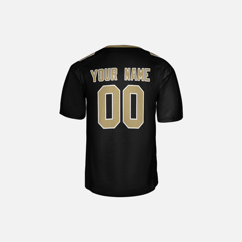 Personalized New Orleans Fan Black Football Jersey – Custom Name & Number