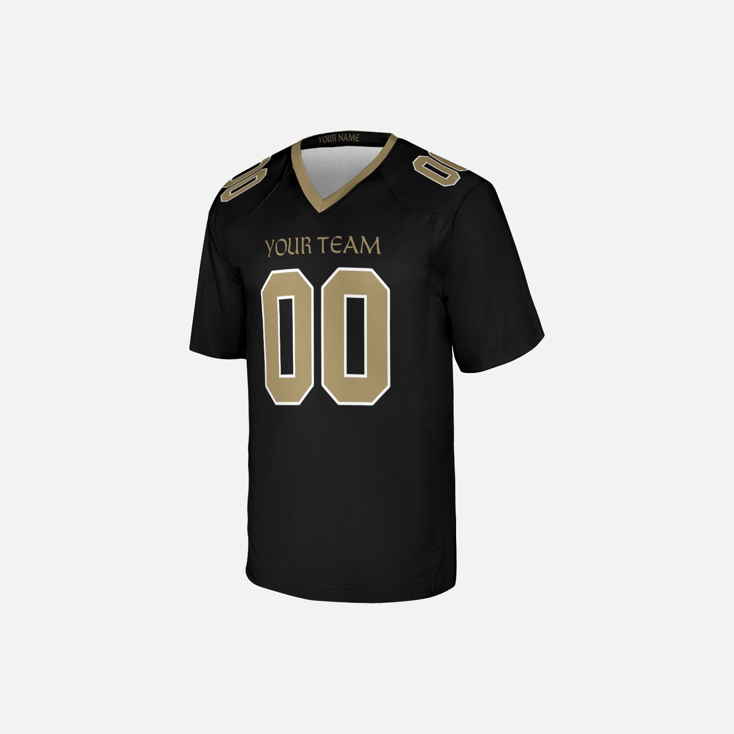Personalized New Orleans Fan Black Football Jersey – Custom Name & Number