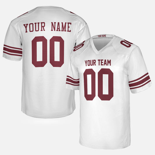 Personalized New York Fan White Football Jersey – Custom Name & Number