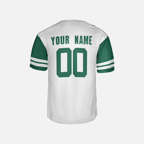 Personalized New York Fan White Football Jersey – Alternate Style Custom Name & Number