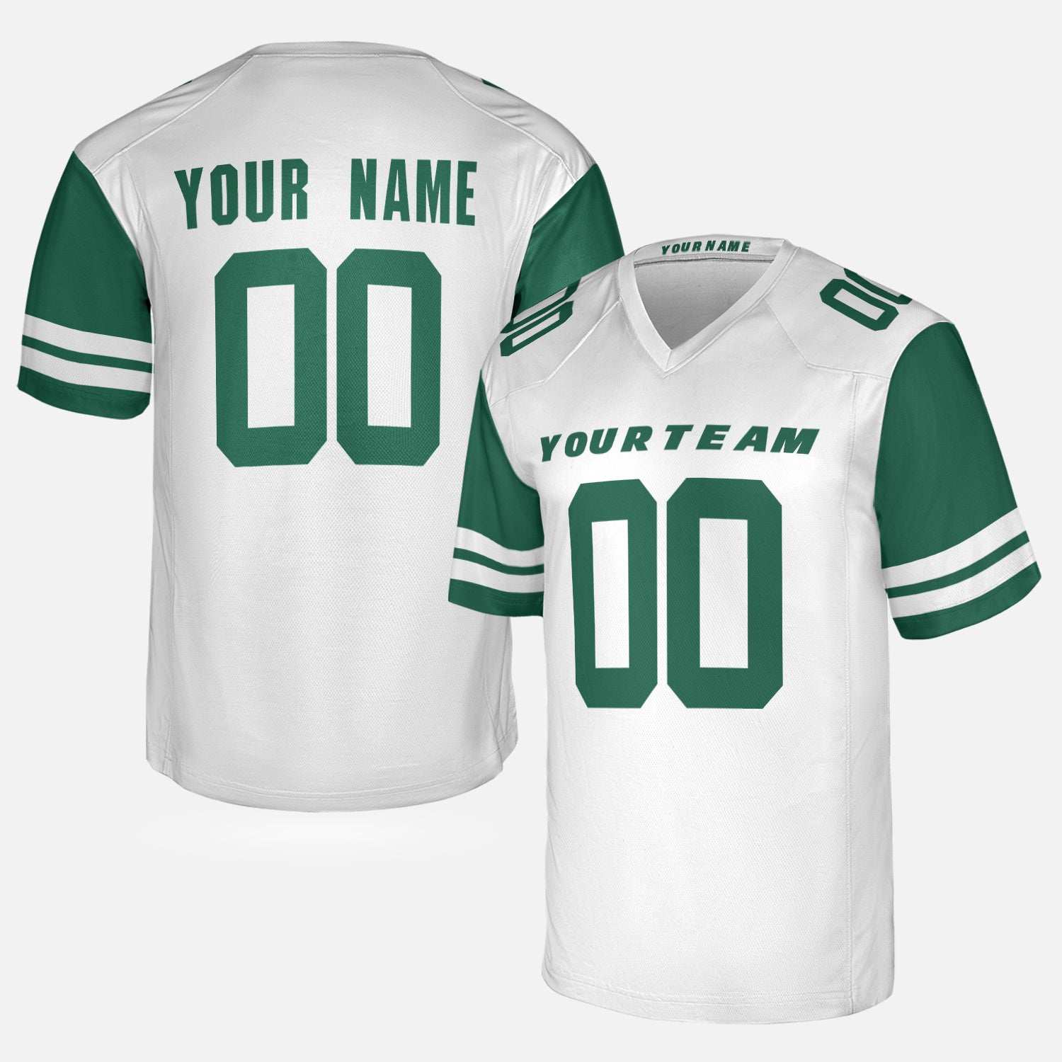 Personalized New York Fan White Football Jersey – Alternate Style Custom Name & Number