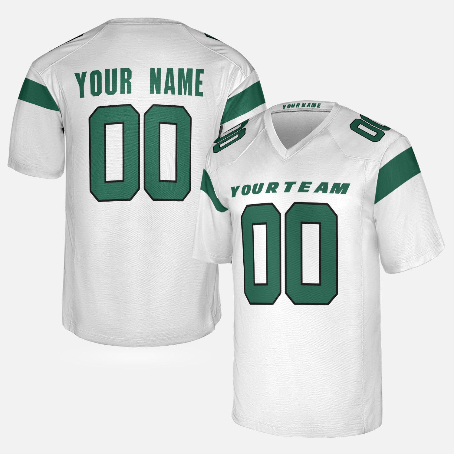 Personalized New York Fan White Football Jersey – Custom Name & Number