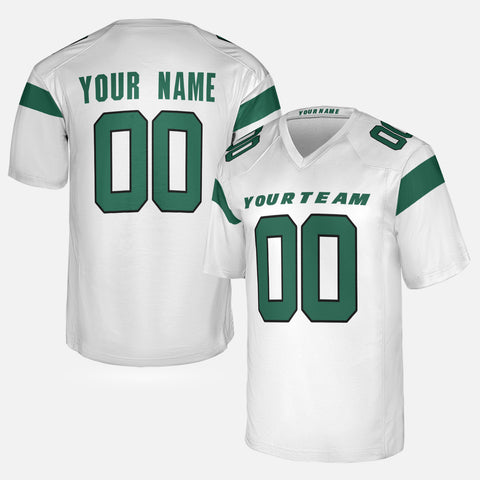Personalized New York Fan White Football Jersey – Custom Name & Number