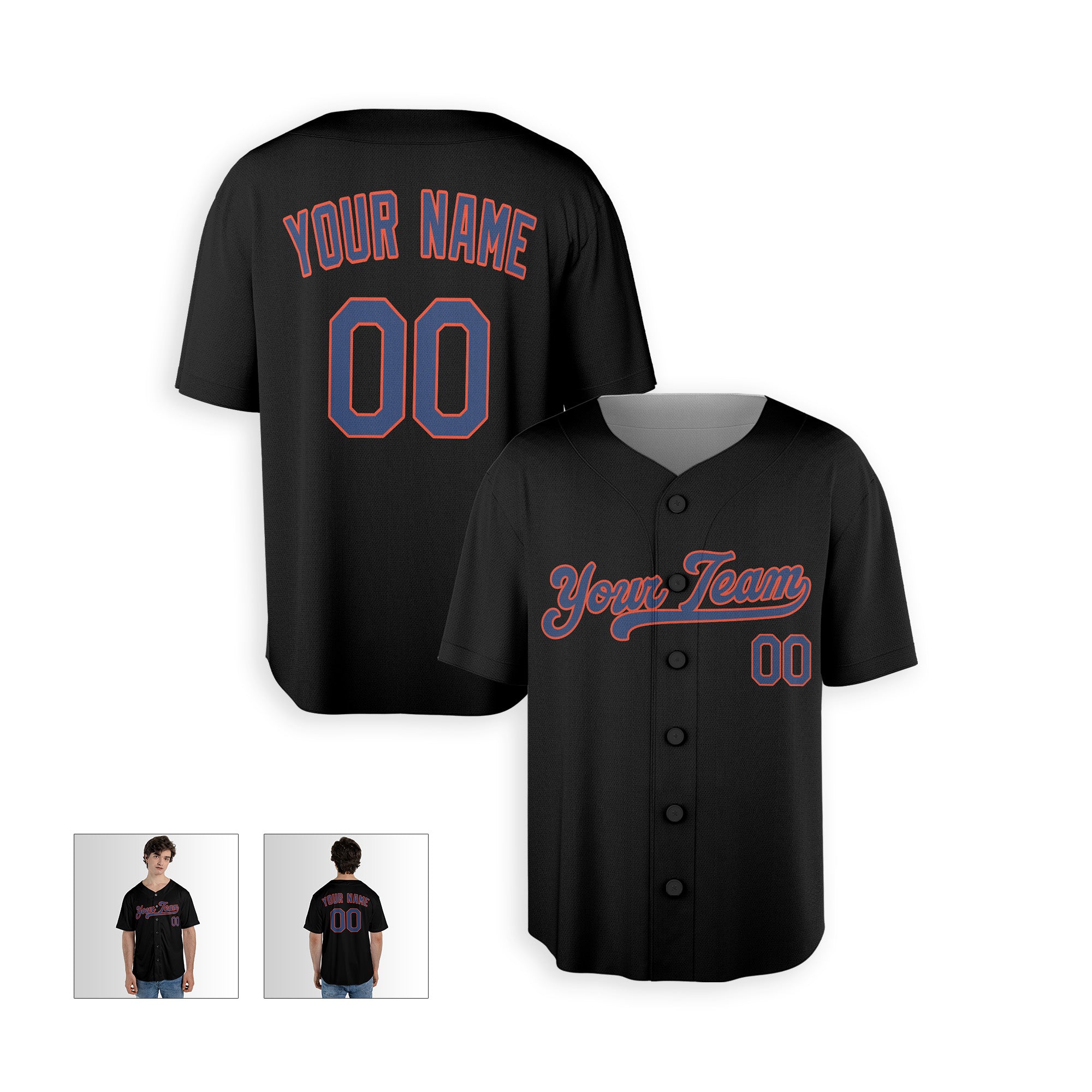 Personalized Queens NY Fan Black Baseball Jersey – Alternate Style Custom Name & Number
