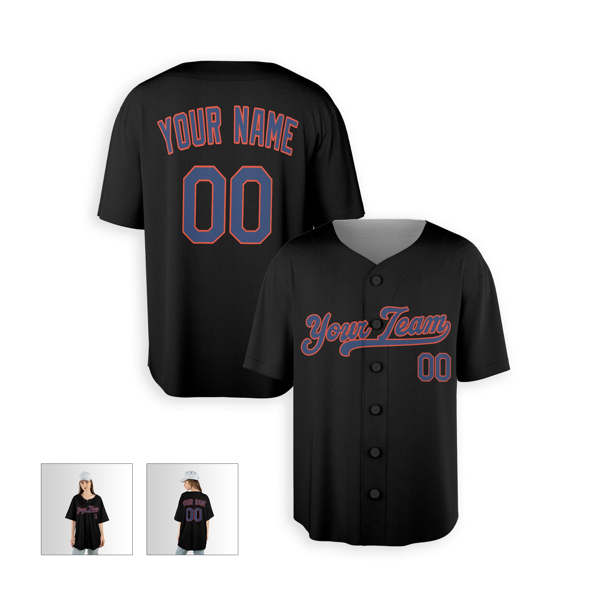 Personalized Queens NY Fan Black Baseball Jersey – Alternate Style Custom Name & Number