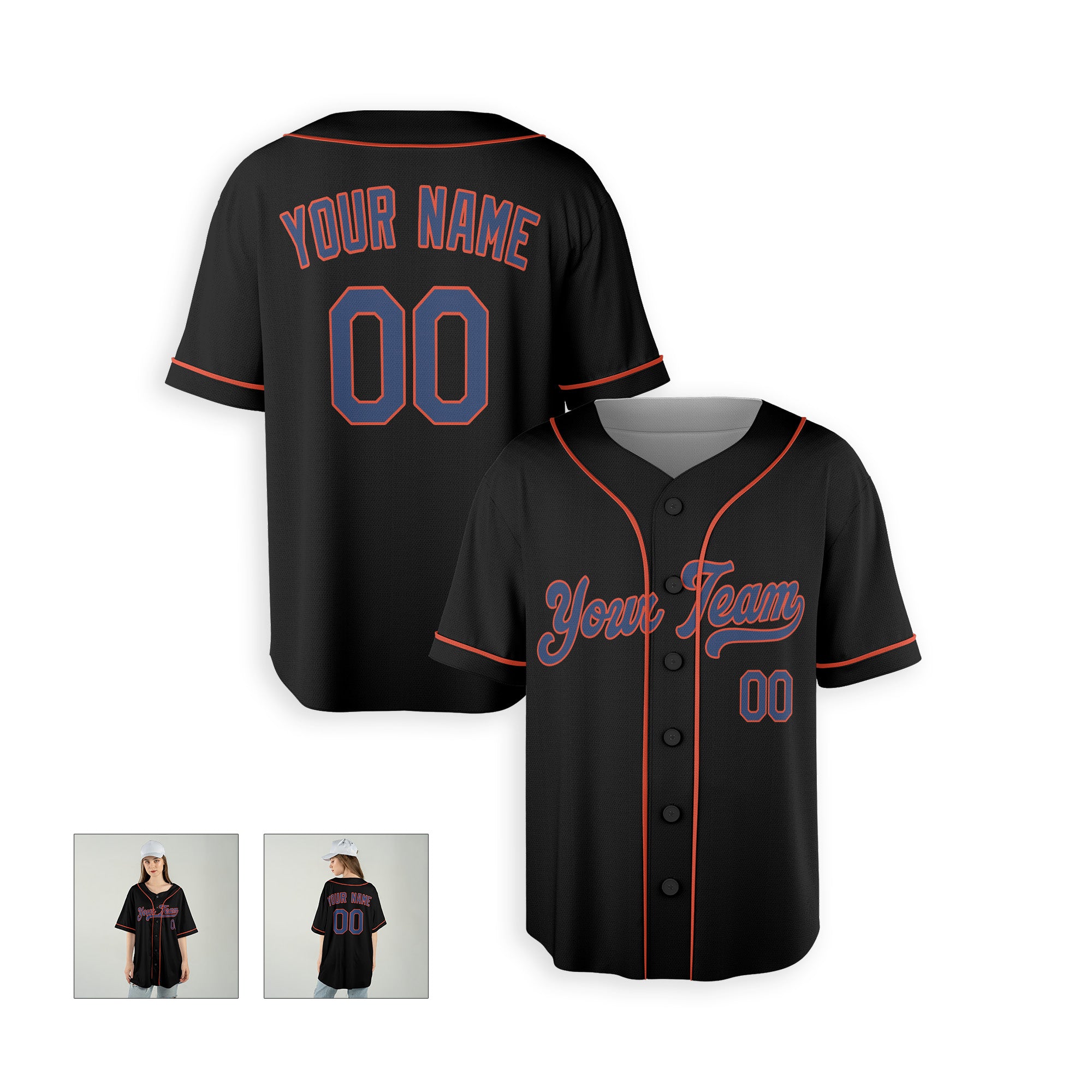 Personalized Queens NY Fan Black Baseball Jersey – Alternate Style Custom Name & Number