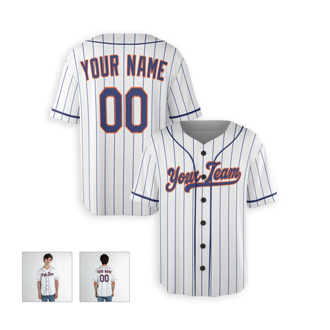 Personalized Queens NY Fan White Baseball Jersey – Home Style Custom Name & Number