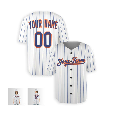 Personalized Queens NY Fan White Baseball Jersey – Home Style Custom Name & Number