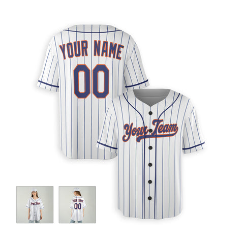 Personalized Queens NY Fan White Baseball Jersey – Home Style Custom Name & Number