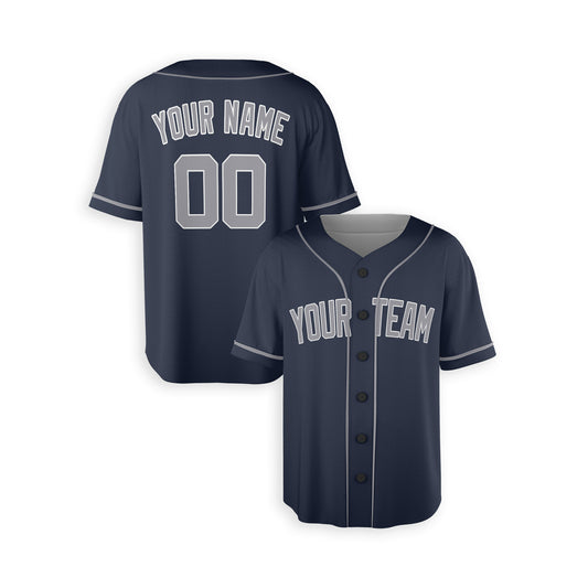 Personalized New York Fan Navy Baseball Jersey – Alternate Style Custom Name & Number