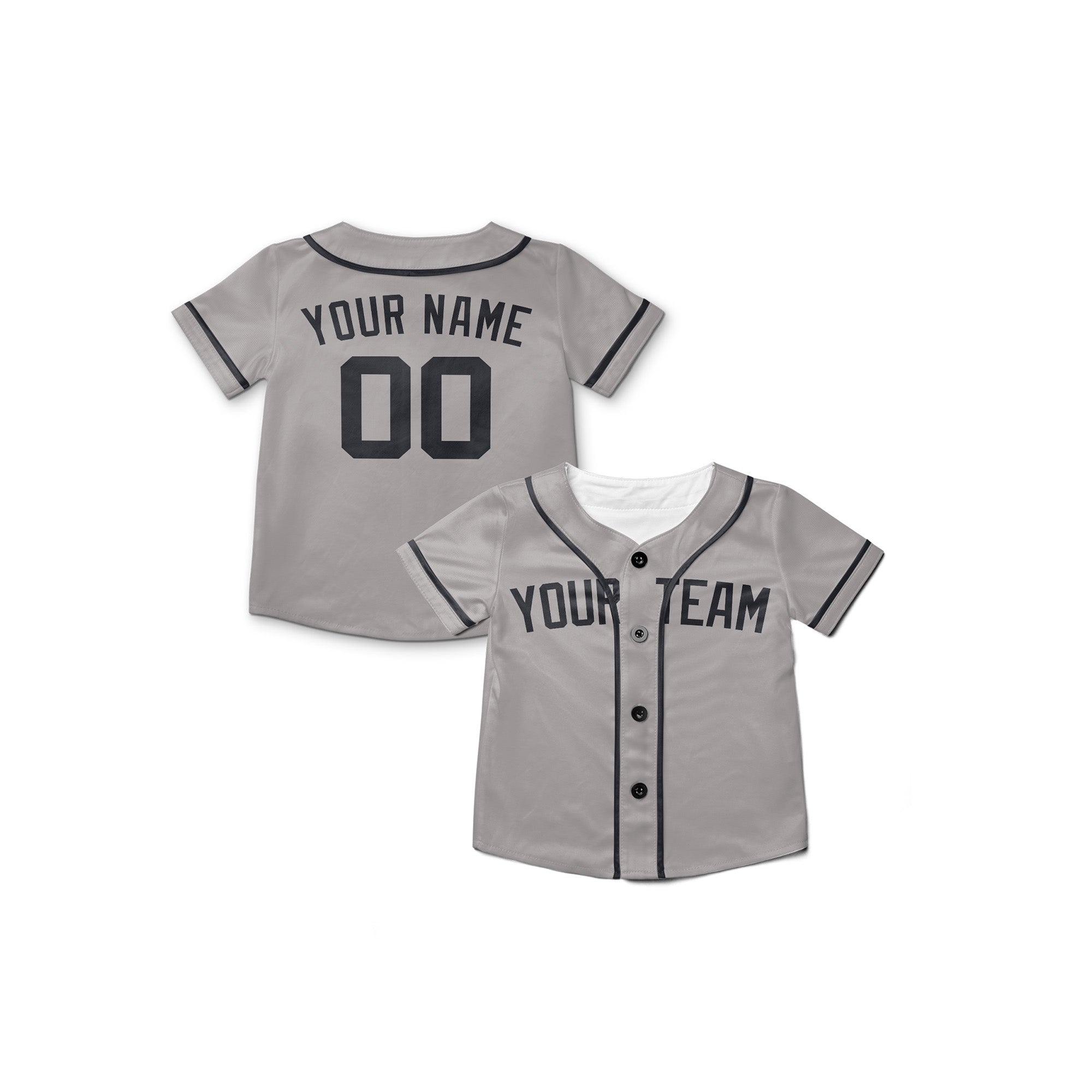 Personalized New York Fan Gray Baseball Jersey – Away Style Custom Name & Number