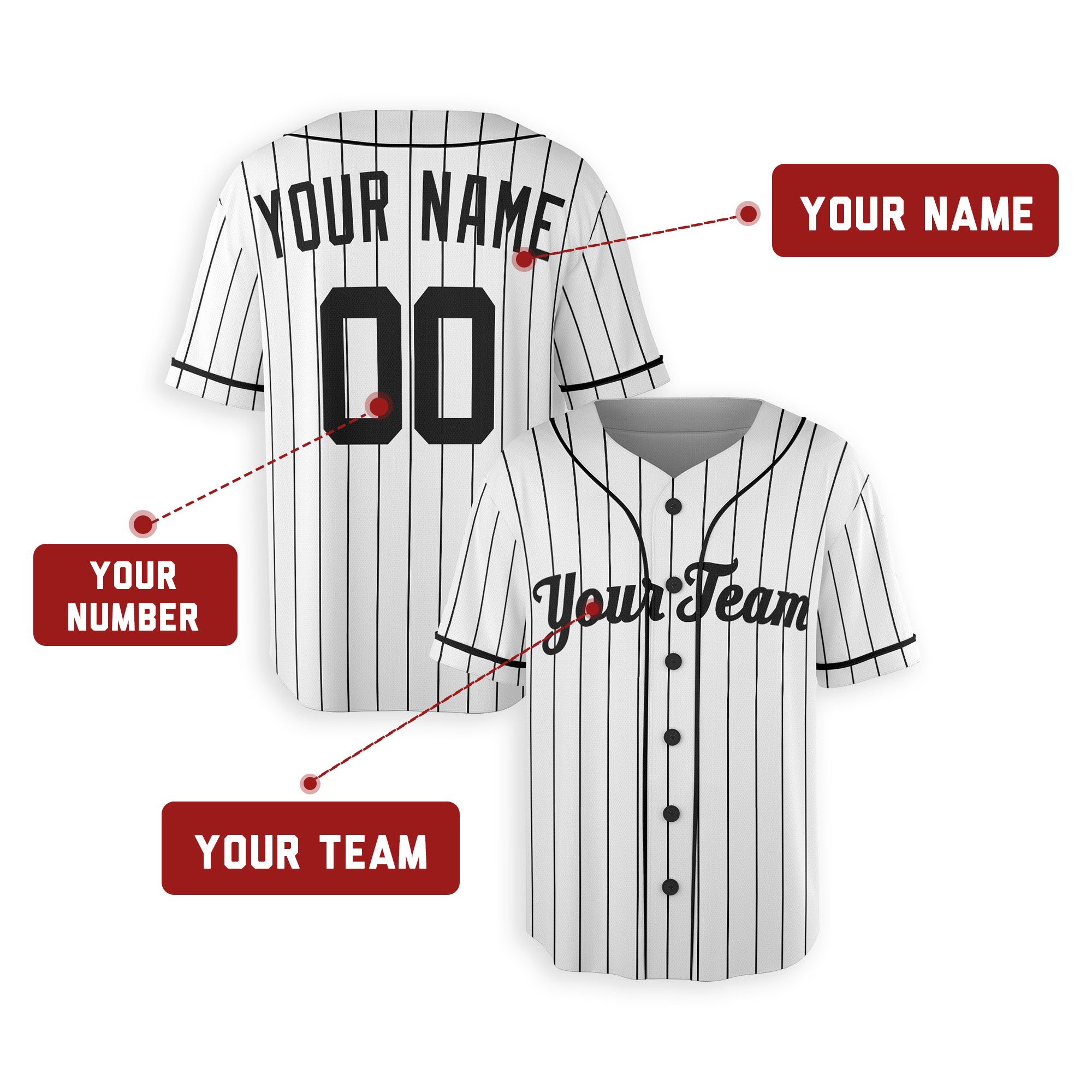 Personalized New York Fan White Baseball Jersey – Home Style Custom Name & Number