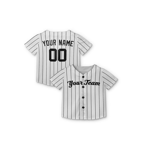 Personalized New York Fan White Baseball Jersey – Home Style Custom Name & Number