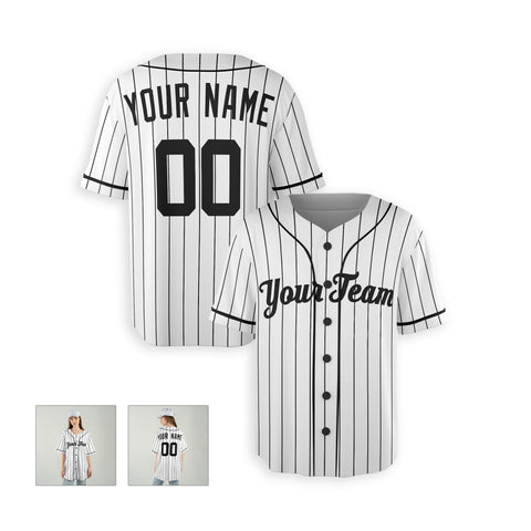 Personalized New York Fan White Baseball Jersey – Home Style Custom Name & Number