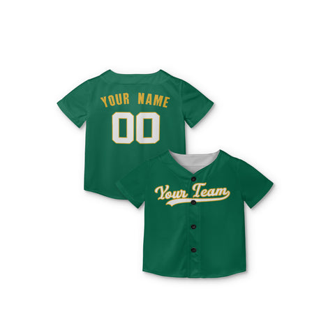 Personalized Oakland Fan Green Baseball Jersey – Alternate Style Custom Name & Number