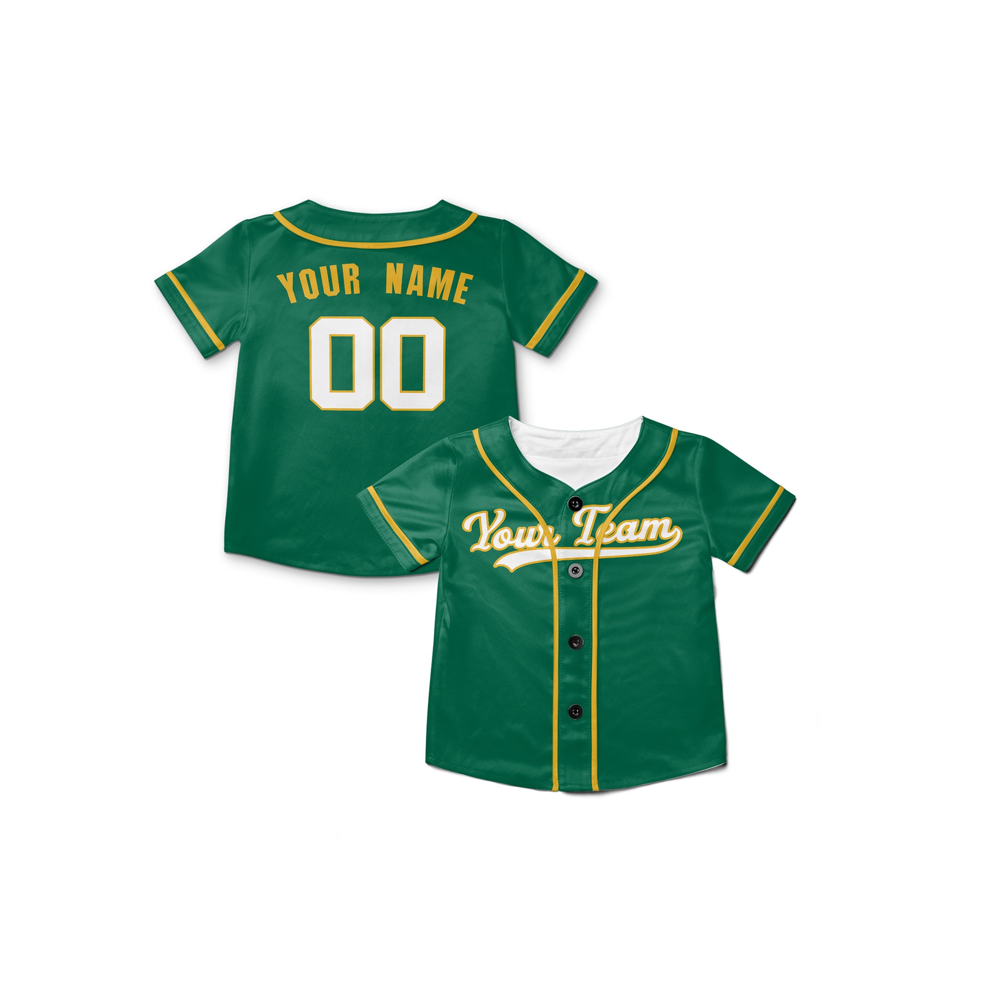 Personalized Oakland Fan Green Baseball Jersey – Alternate Style Custom Name & Number