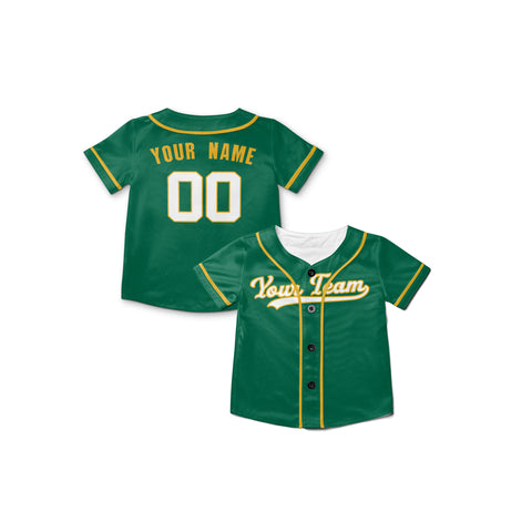 Personalized Oakland Fan Green Baseball Jersey – Alternate Style Custom Name & Number