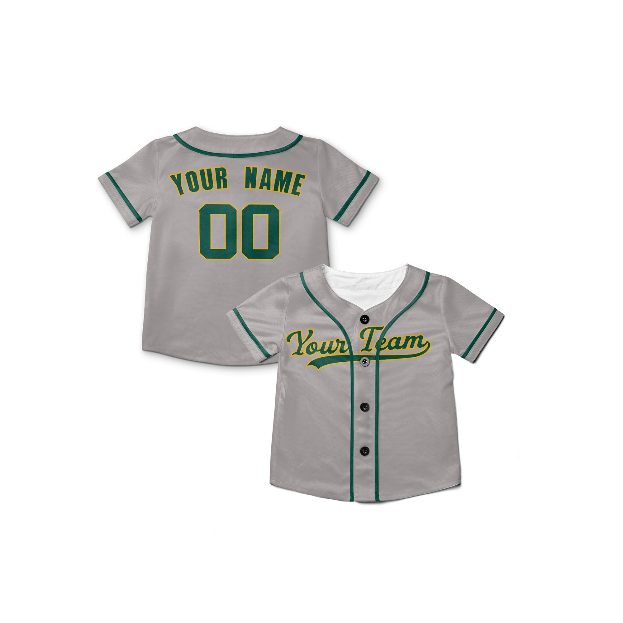 Personalized Oakland Fan Gray Baseball Jersey – Away Style Custom Name & Number