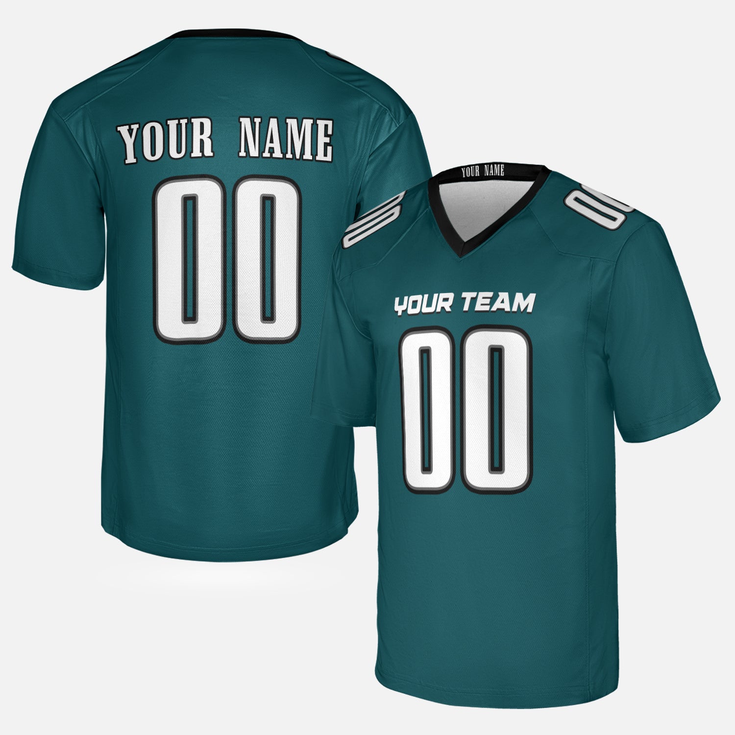 Personalized Philadelphia Fan Midnight Green Football Jersey – Custom Name & Number