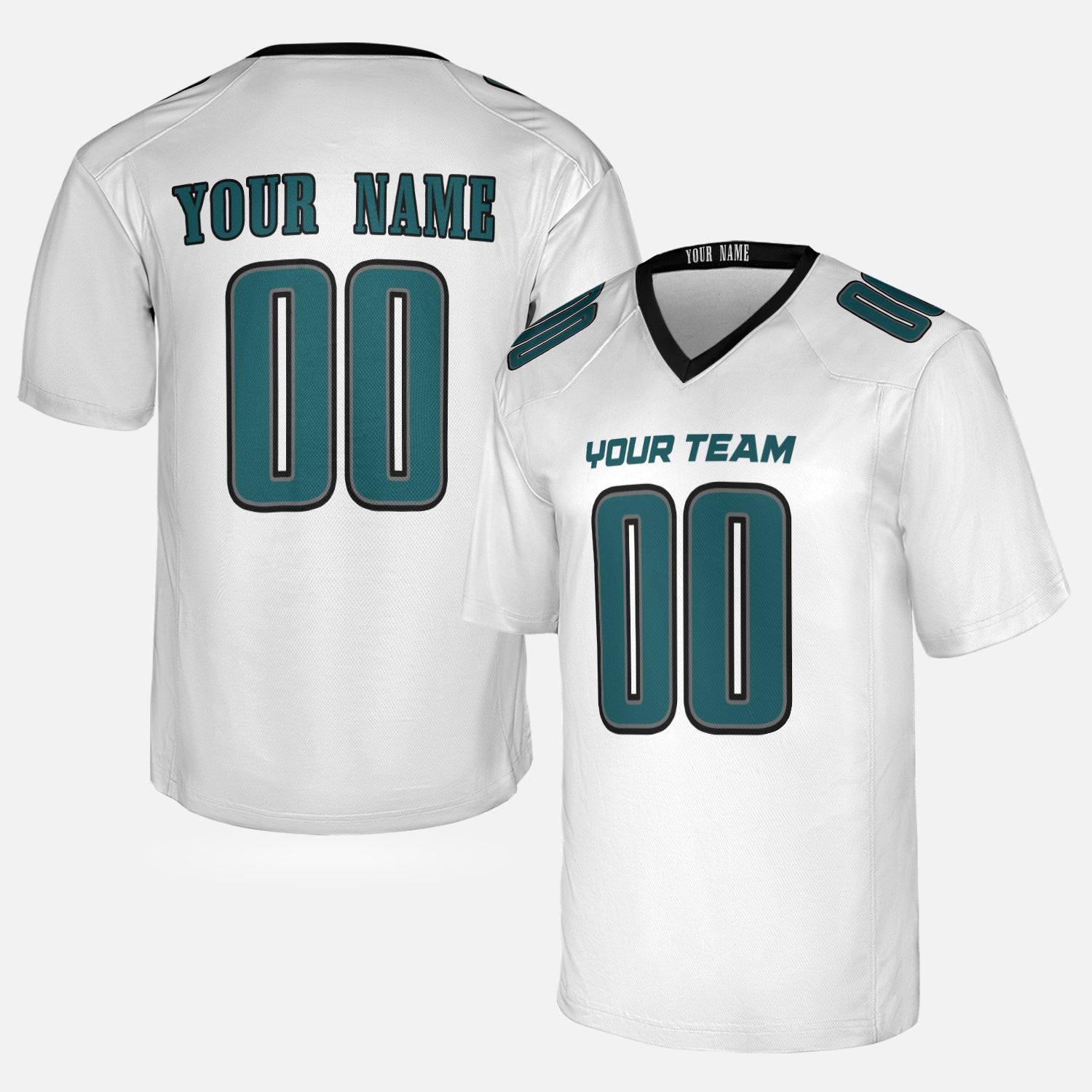 Personalized Philadelphia Fan White Football Jersey – Custom Name & Number